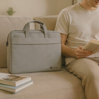 Torba za laptop OCTIO Ascend, 15.6", siva
