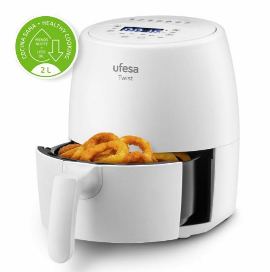 Friteza na vrući zrak UFESA Twist, 1200 W, 2l, bijela