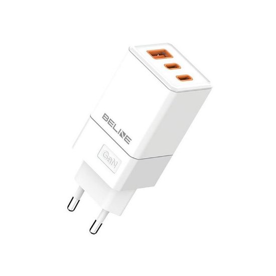 Kućni punjač BELINE BLN3CW65 GaN, 65W, PD3.0/QC3.0, 2xUSB-C + USB-A, bijeli