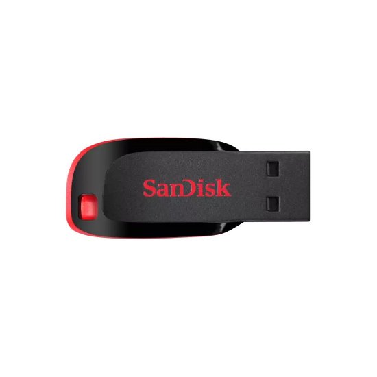 Memorija USB 2.0 FLASH DRIVE, 128 GB, SANDISK Cruzer Blade, SDCZ50-128G-B35, crno-crvena