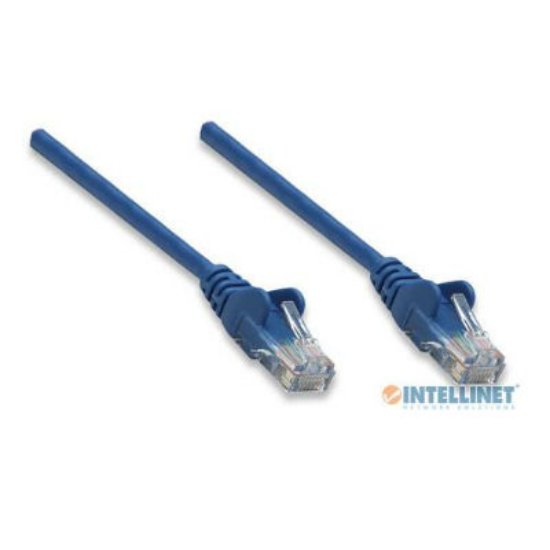 Kabel INTELLINET, patch CAT6, U/UTP, plavi, 0.5m