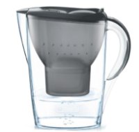 Vrč za filtriranje vode BRITA Marella, 2,4 l, s tri filtera, sivi
