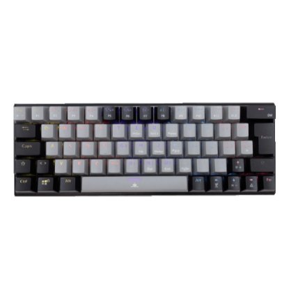 Tipkovnica WHITE SHARK GK-002712V2 Wakizashi-2, RGB, crveni switch, mehanička, UK/HR, crno-siva