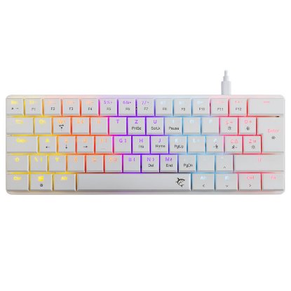 Tipkovnica WHITE SHARK GK-006122 Nagamaki, RGB, crveni switch, mehanička, UK/HR, USB, bijela