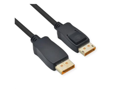 Kabel ROLINE, DisplayPort 2.1 (M) na DisplayPort (M), 10K, 60Hz, 2m