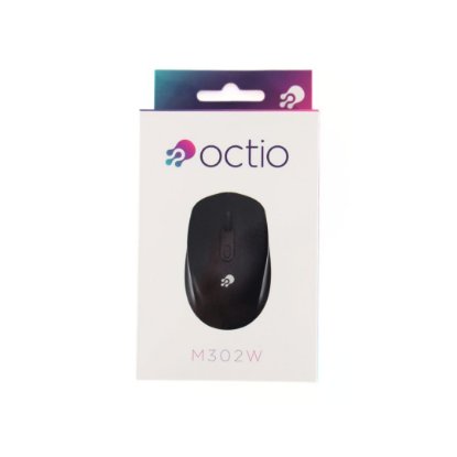 Miš OCTIO M302W, optički, bežični, 1600dpi, crni
