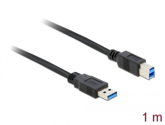 Kabel DELOCK, USB 3.0 Type-A (M) na USB 3.0 Type-B (M), 1 m