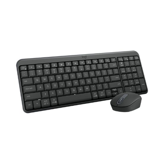 Tipkovnica + miš LOGITECH MK250 Compact Bluetooth Combo, bežična, crna