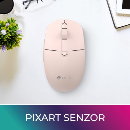 Miš OCTIO Style M390WBT, optički, bežični, 1600dpi, rozi