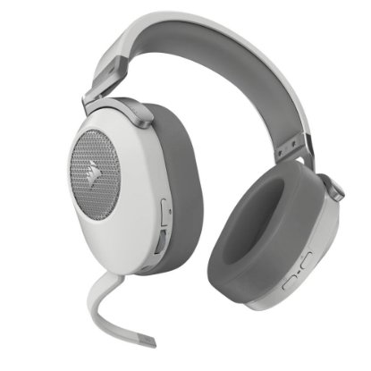 Slušalice CORSAIR HS65 Wireless, bežične, mikrofon, bijele