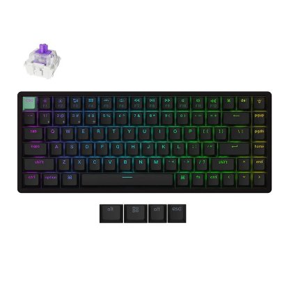 Tipkovnica KEYCHRON K2 HE Standard Edition, RGB, Gateron 2.0 magnetic switch, US Layout, bežična, crna