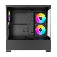 Kućište BIT FORCE SPARK ARGB-TG3, MIDI, ATX, crno, bez napajanja