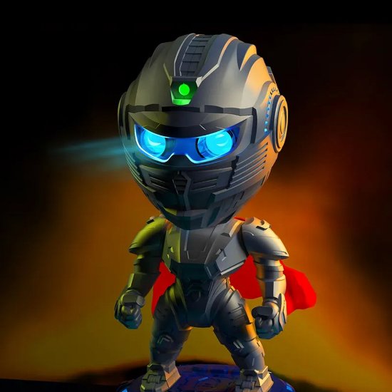 Laserski projektor LONVIS Mecha Warrior, 8 vrsta projekcija, daljinski upravljač, sivi