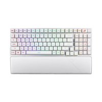 Tipkovnica ASUS ROG Strix Scope II 96, RGB, mehanička, US Layout, bežična, USB, BT, bijela