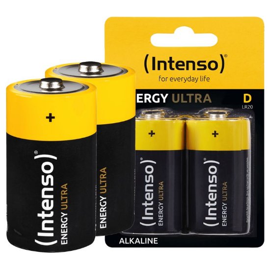 Baterije INTENSO LR20, alkalne, 1.5 V, 12000 mAh, 2kom