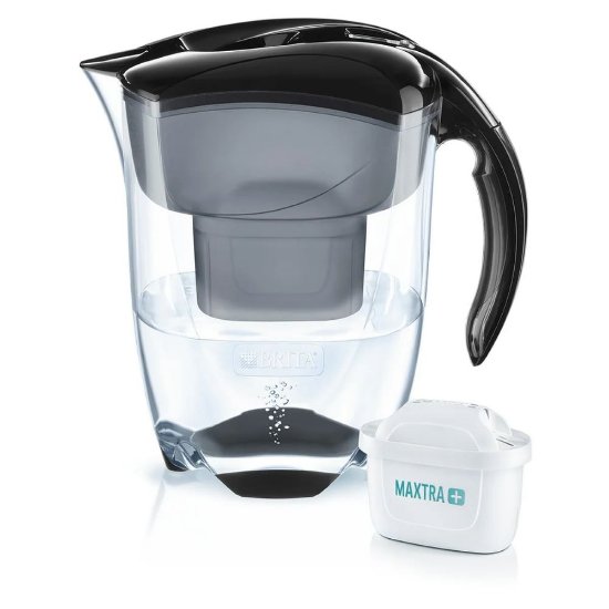 Vrč za filtriranje vode BRITA Elemaris XL Meter, MAXTRA+, 3,5 l, crni