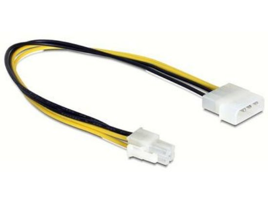 Adapter DELOCK, 4-pin Molex (Ž) na 4-pin P4 (M), naponski, interni, 30cm