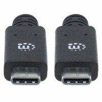 Kabel MANHATTAN, USB 3.2 Gen2, USB-C (M) na USB-C (M), 100W, 1.2 DP Alt Mode, 1.0m