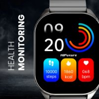 Pametni sat HIFUTURE Apex, pametne obavijesti, srebrni