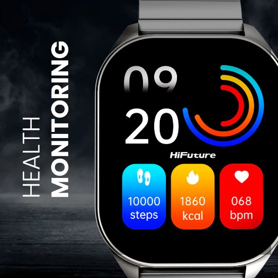 Pametni sat HIFUTURE Apex, pametne obavijesti, srebrni