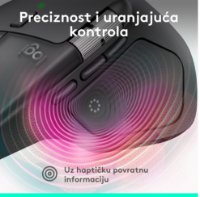 Miš LOGITECH MX Master 4, optički, bežični, BT, crni
