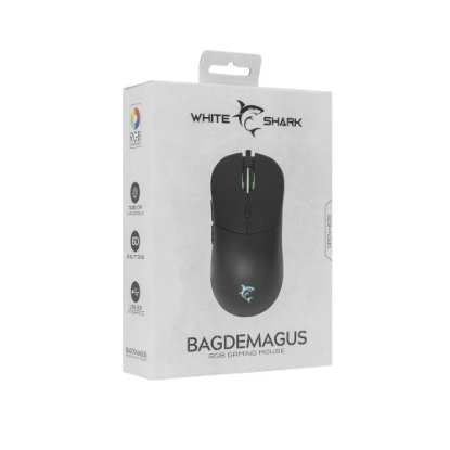 Miš WHITE SHARK GM-5010 Bagdemagus, RGB, 7200dpi, crni, USB