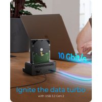 Docking station ICY BOX IB-2914MSCL-C31, USB-A/C 3.2 Gen2, M.2 NVMe SSD, 2.5”/3.5” SATA SSD/HDD, kloniranje