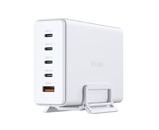 Kućni punjač D-LINK DCF-241, 240W, 4x USB-C PD 3.1, 1xUSB-A, bijeli