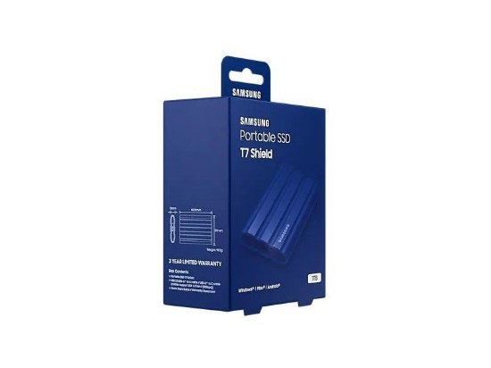 SSD vanjski 1TB SAMSUNG T7 Shield, MU-PE1T0R/EU , 1050 MB/s, V-Nand, plavi