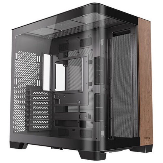 Kućište ANTEC C8 Curved Wood, Full Tower, E-ATX, crno, bez napajanja