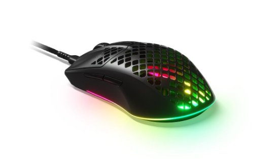 Miš STEELSERIES Aerox 3 2022 Edition, optički, RGB, 8500 CPI, mat crni, USB