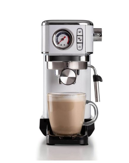 Aparat za kavu ARIETE Moderna 1381/14, NARROW, 1300 W, 15 bara, 1,1 l, bijeli