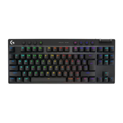 Tipkovnica LOGITECH G Pro X TKL LIGHTSPEED, mehanička, bežična, RGB, crna