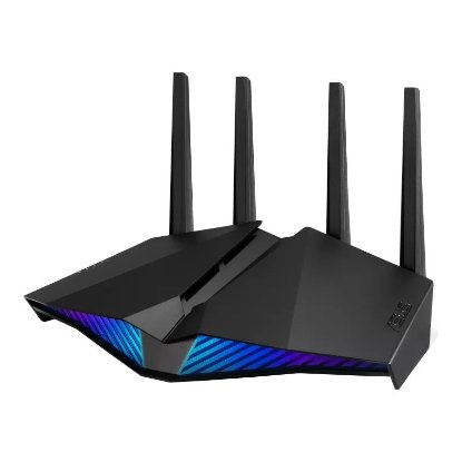 Router ASUS RT-AX82U V2, 802.11ax/a/b/g/n/ax, Dual Band, 4 externe antene, 4x LAN 10/100/1000 + 1 WAN 10/100/1000, bežični