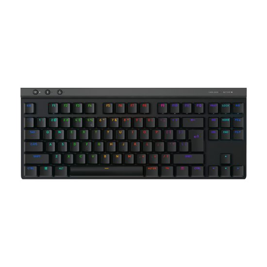 Tipkovnica LOGITECH Gaming G515 Lightspeed TKL, Tactile switch, RGB, mehanička, bežična, US Layout, USB, crna