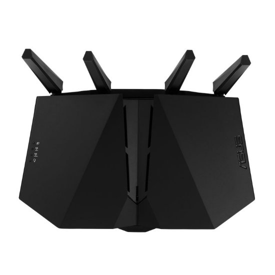 Router ASUS RT-AX82U V2, 802.11ax/a/b/g/n/ax, Dual Band, 4 externe antene, 4x LAN 10/100/1000 + 1 WAN 10/100/1000, bežični