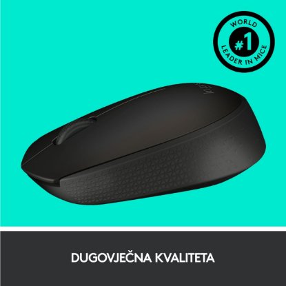 Miš LOGITECH M171, optički, bežični, crni