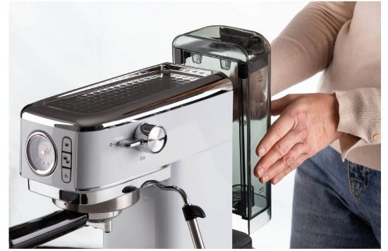 Aparat za kavu ARIETE Moderna 1381/14, NARROW, 1300 W, 15 bara, 1,1 l, bijeli