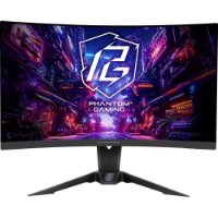 Gaming monitor 27" ASROCK PG27QRT2A, QHD, VA, 180Hz, 1ms, 300cd/m2, FreeSync, zakrivljeni, zvučnici, crni