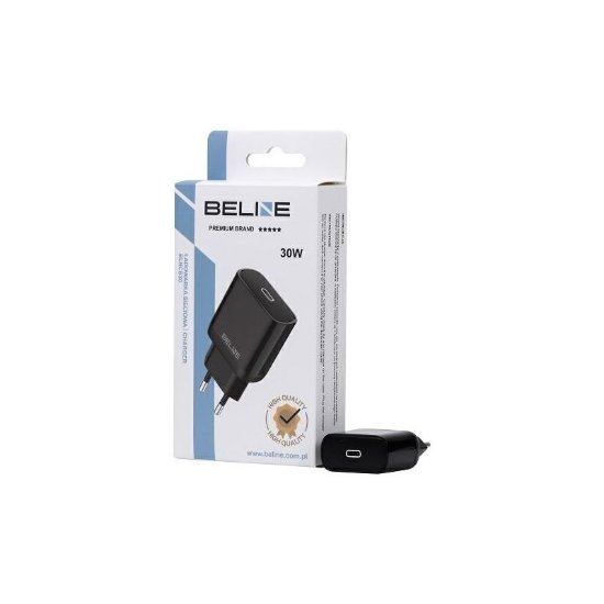 Kućni punjač BELINE BLNCB30 GaN, 30W, PD3.0, USB-C, crni