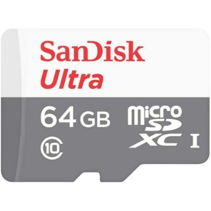 Memorijska kartica SANDISK Ultra, MicroSDXC, 64GB, SDSQUNR-064G-GN6TA, 100MB/s, SD adapter