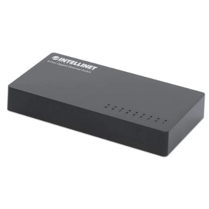 Switch INTELLINET 561754, 10/100/1000 Mbps, 8-port, plastično kućište, kabel Cat6 1m