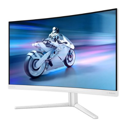 Gaming monitor 27" PHILIPS 27M2C5501/01, QHD, VA, 180Hz, 1ms, 300cd/m2, zakrivljeni, bijeli
