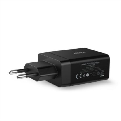 Kućni punjač ANKER PowerPort II 24W, A2021L11, 2x USB-A, crni