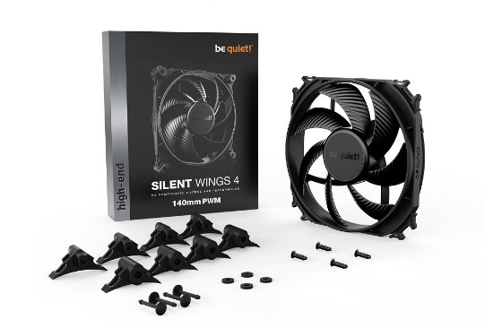Ventilator BE QUIET Silent Wings 4, 140mm, 1100 okr/min, PWM, crni