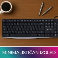 Tipkovnica OCTIO K101U, crna, USB