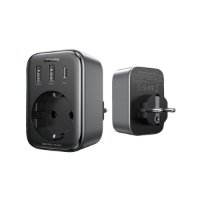 Kućni punjač UGREEN Nexode 4in1, 30W, s utičnicom, 2xUSB-A, USB-C, crni