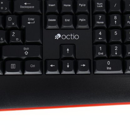 Tipkovnica OCTIO K201U, crna, USB