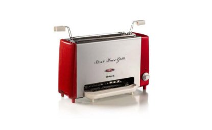 Roštilj električni ARIETE Steak House Grill Mod 730, 1300 W, crveno-bijeli
