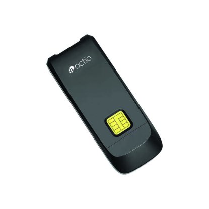 Čitač pametnih i memorijskih kartica OCTIO R311A, kompaktni, SD i MicroSD, SIM, USB-A, crni
